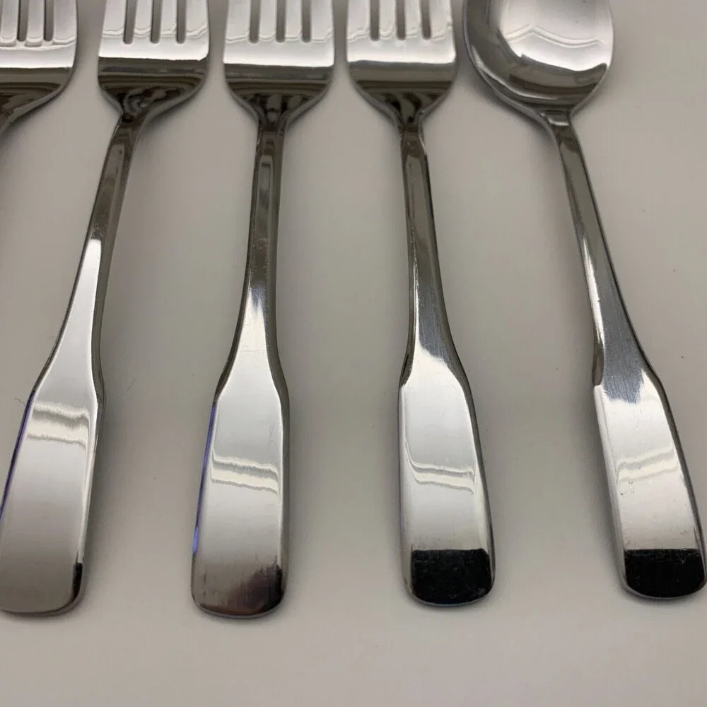 Select Stainless‎ Steel Forks Spoon Flatware Lot of 8